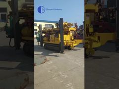 puits d'eau diesel de Gl400s 400m forant le châssis de voie de Rig Machine Dth Hydraulic Steel