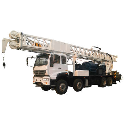 qualité  Borehole Water Well Drill Rig 600m Truck Mounted With Mud Pump Usine