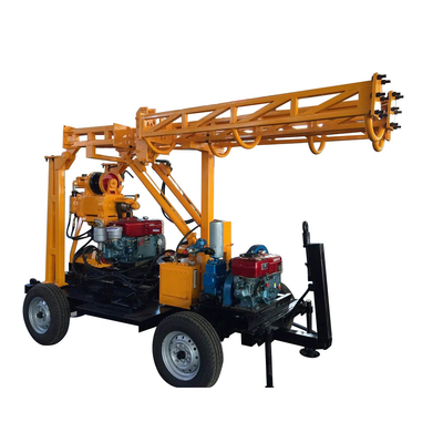 Installation de perceuse à quatre roues de puits d'eau de la remorque XY-1/XY-1A/GL200/GL250/GL300