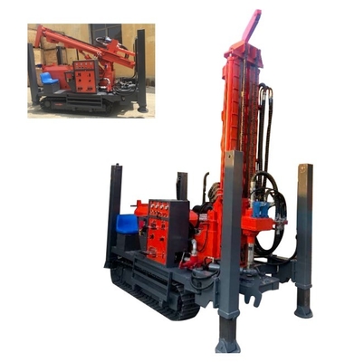 Forage de puits d'eau Forage de puits de forage roue de rampe de type moteur diesel hydraulique rotatif