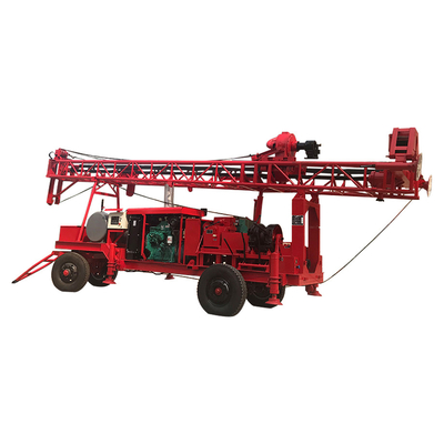 Type plate-forme de forage rotatoire de boue, profondeur mobile de remorque de la foreuse de forage 400m
