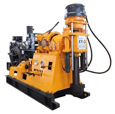 profondeur Diamond Core Drill Rig, matériel de forage de 75mm d'exploration à moteur diesel