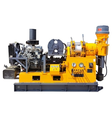 profondeur Diamond Core Drill Rig, matériel de forage de 75mm d'exploration à moteur diesel