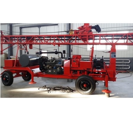 Forage portatif forant le mètre de Rig Machine Trailer Mounted For 300m