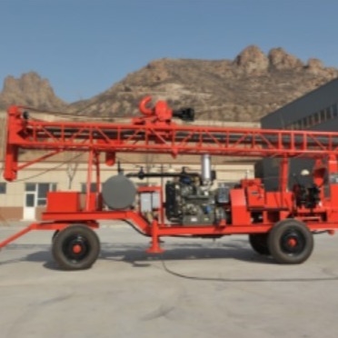 Forage portatif forant le mètre de Rig Machine Trailer Mounted For 300m