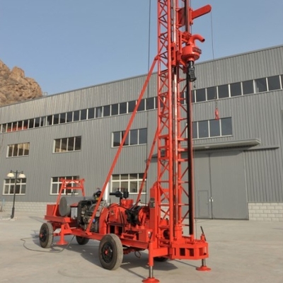 Perceuse montée par remorque à quatre roues Rig For Agricultural Irrigation