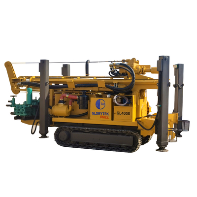 Plate-forme de forage de forage de 400 mètres, perçage de DTH Rig Machine For Water Well