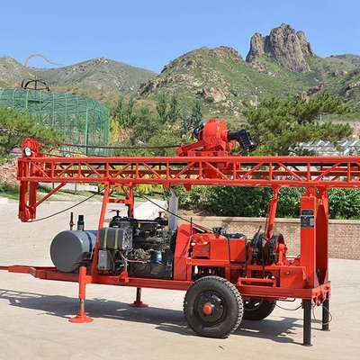 Profondeur de Rig Trailer Mounted 250m de perceuse de puits d'eau de forage pour Wells profond