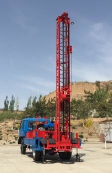 Perçage 300m de hard rock de Rig Water Well Machines For de perçage monté par camion de GL-IIA