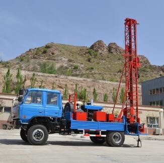 Perçage 300m de hard rock de Rig Water Well Machines For de perçage monté par camion de GL-IIA