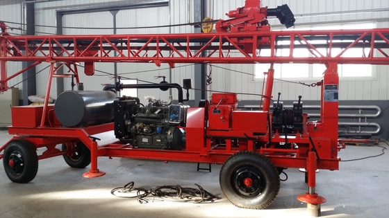 GL - petite puissance bonne de moteur de Rig Portable Trailer Mounted Diesel de perçage d'IIA 300m