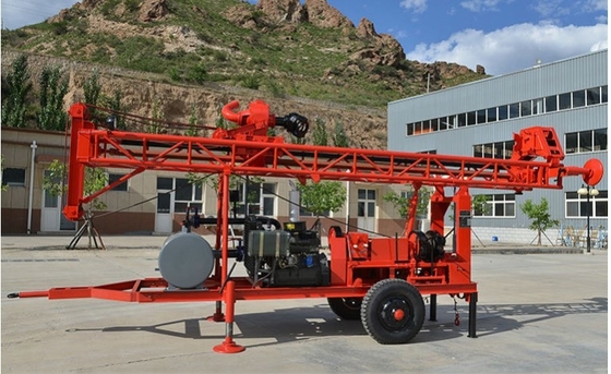 GL-II Forage de puits d'eau Retracteur monté 250m Profondeur 90-1200mm Diamètre du trou