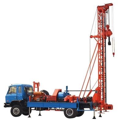 la petite plate-forme de forage de puits d'eau de 400m a roulé le camion outre de la circulation d'inverse de forage de route