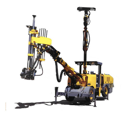 Machine de forage jumbo à deux bras pour l'exploitation minière
