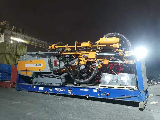 152-203mm Range Rock Drill Rig Avec 7M Drill Pipe 114mm Drill Pipe OD et 0-80 RPM Vitesse de rotation