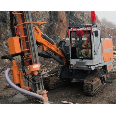 Machines de forage de surface DTH à marteau à air intégrées intégrées à un compresseur d'air