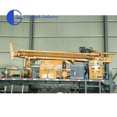 Foreuse de forage hydraulique complète Dongfeng 4X4, profondeur 500m, diamètre de trou 105-350mm