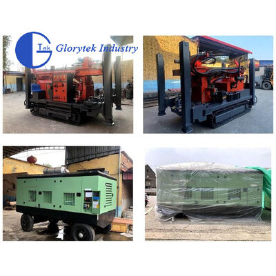 Fully Hydraulic 200m Depth Borehole Drill/Drilling Rig Machines with Crawler Chassis