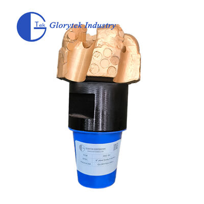 Forage PDC avancé de 6 pouces et 5 lames Corps en acier ou matrice pour roches dures et abrasives